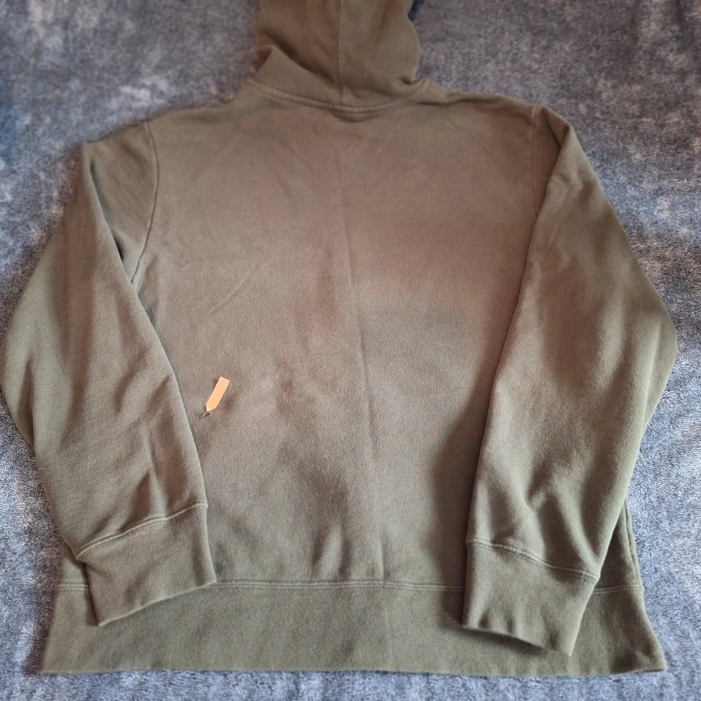 The North Face Full‎ Zip Hoodie Mens L Army Green Camo Graphic Logo Street Wear